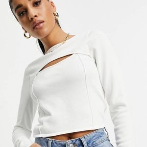 Crop long sleeve nwt